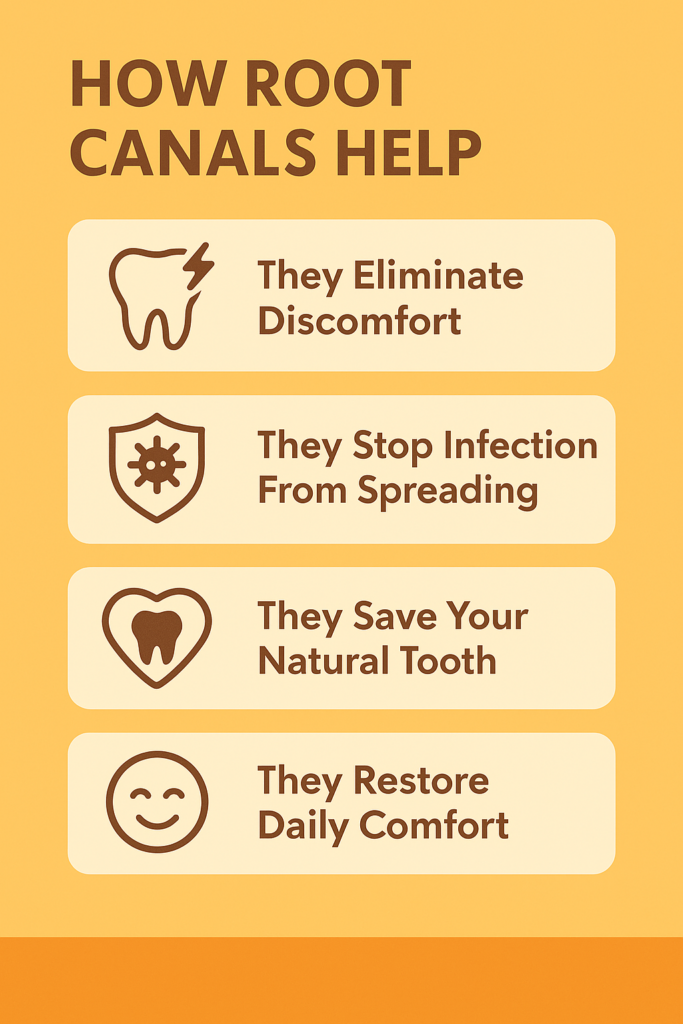 how do root canals help